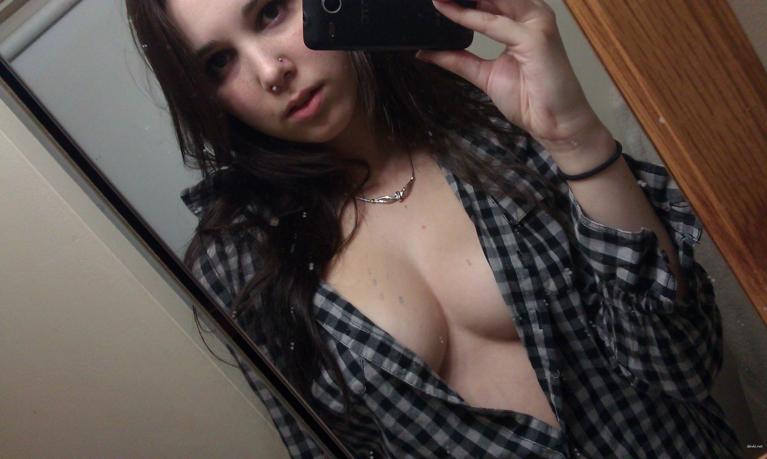 Sexy Brunette Babe in Revealing Lingerie - Hot Photo