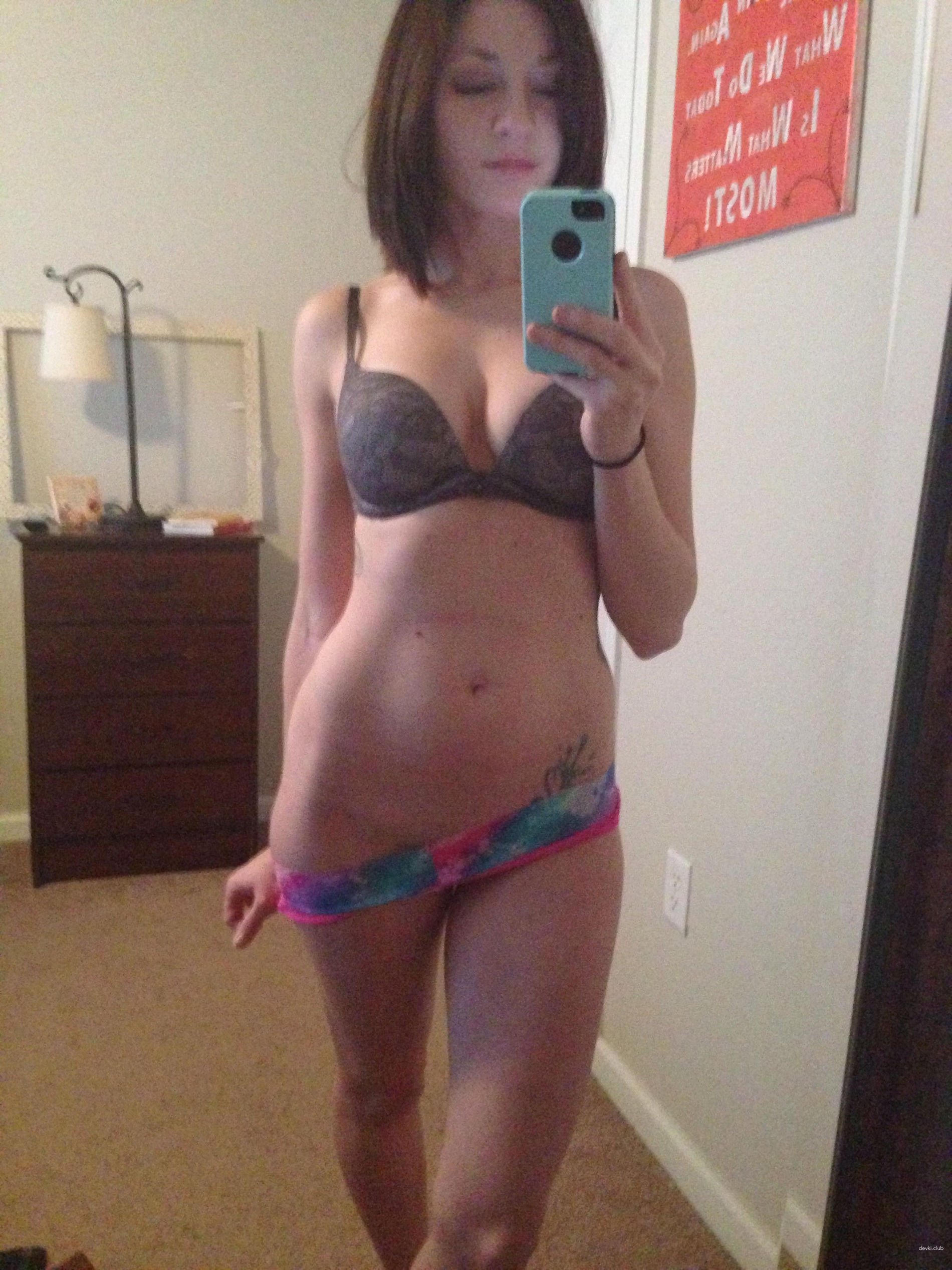 Sexy Girl Taking Selfie with Cute Smile - Hot Selfie Photo