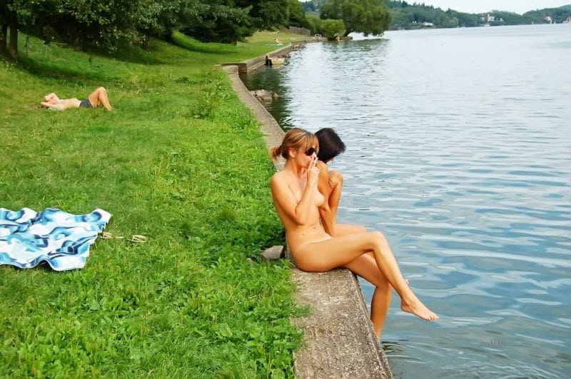 Explicit Nude Beach Relaxation with Beautiful Nudists