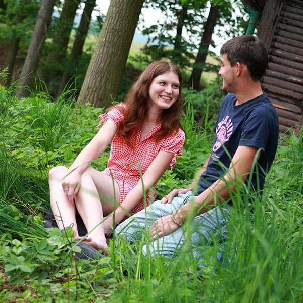 Young Couple Fucks Outdoors in the Village - Explicit Outdoor Sex Scene