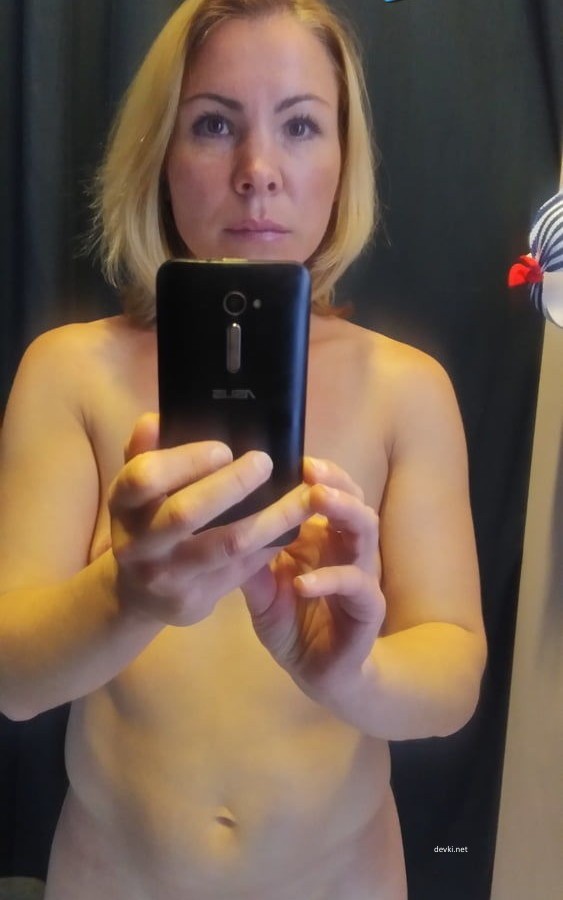 Sexy MILF Takes Selfie in Fitting Room - Explicit Mature Woman Photo