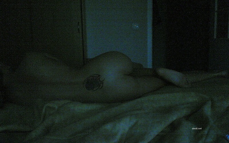 Seductive Babe Posing Before Bed - Sultry Nighttime Photoshoot