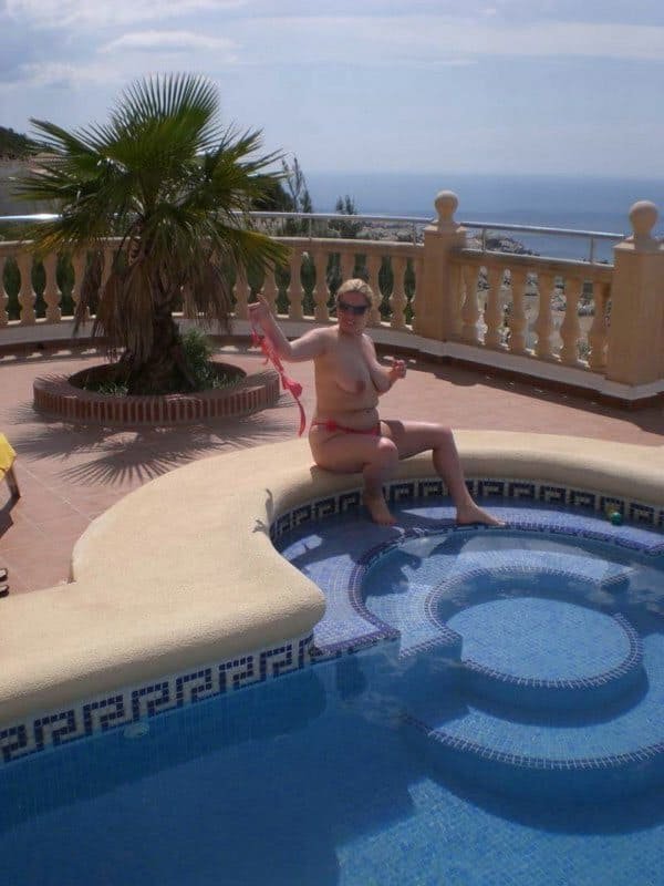 Topless Babes in Pools: Hot Girls Baring All in the Water