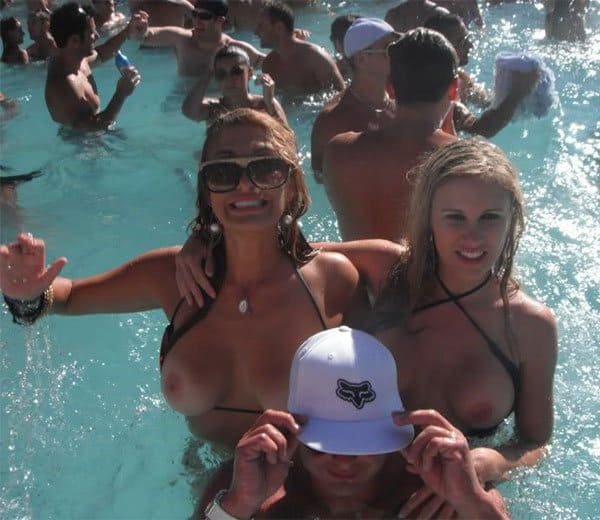 Topless Babes in Pools: Hot Girls Baring All in the Water