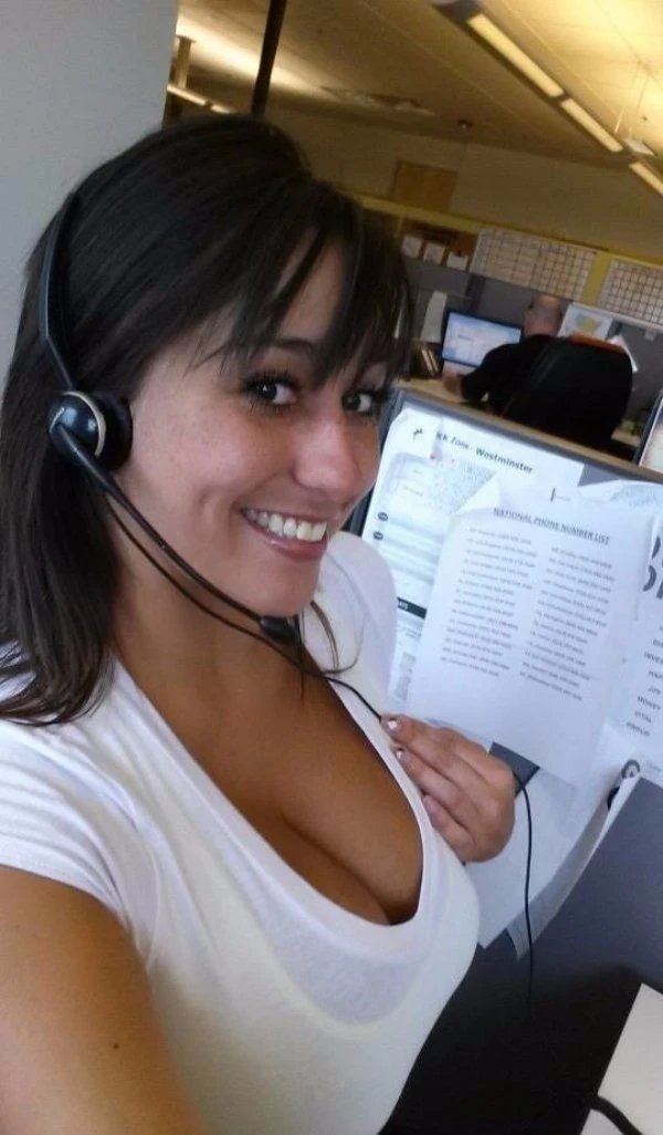 Bored Office Girls: 24 Explicit Photos of Girls Bored at Work