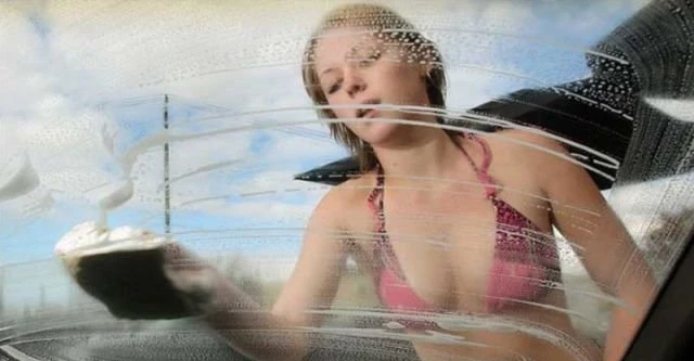 Seductive Bikini Girls Washing Cars: 35 Explicit Photos