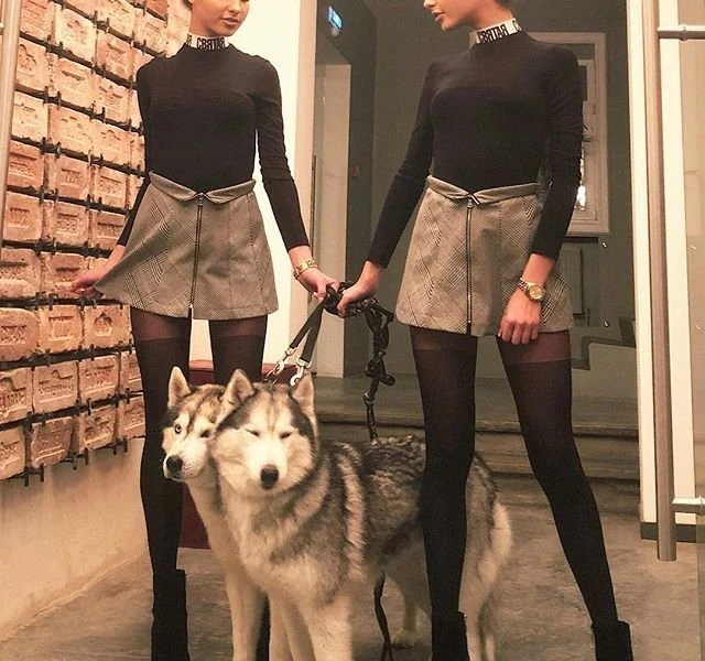 Sexy Twin Sisters: Hot Blonde Babes in Lingerie - Seductive Sibling Photo Shoot