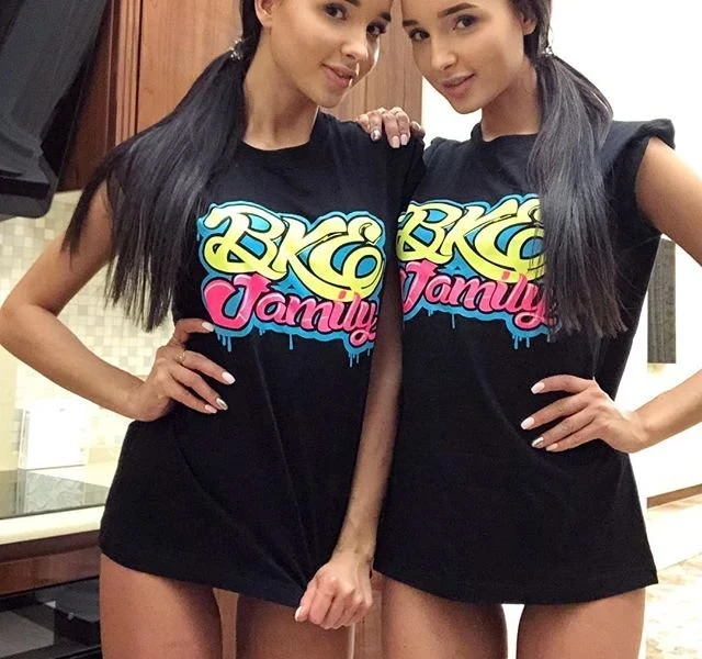 Sexy Twin Sisters: Hot Blonde Babes in Lingerie - Seductive Sibling Photo Shoot