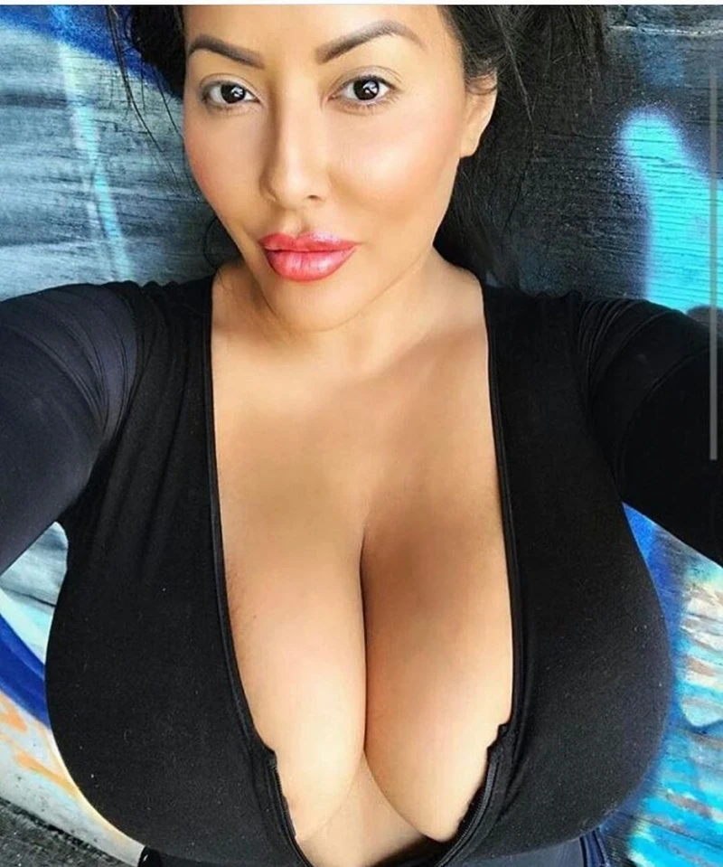 Seductive Cleavage of Busty Women: Explicit Temptation