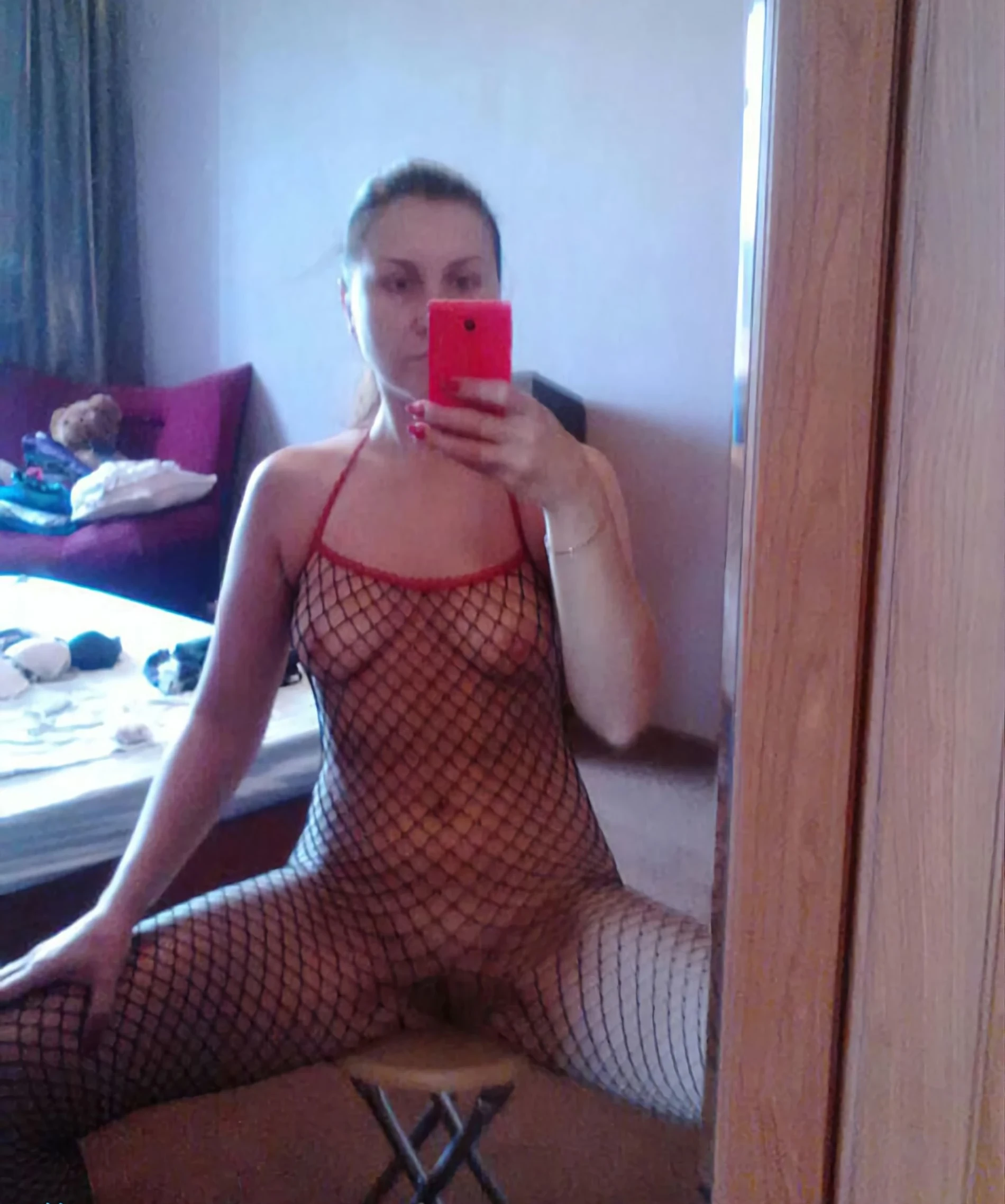 Sultry Woman Captures Herself: Sexy Selfie of Gorgeous Lady - Explicit Beauty Shot