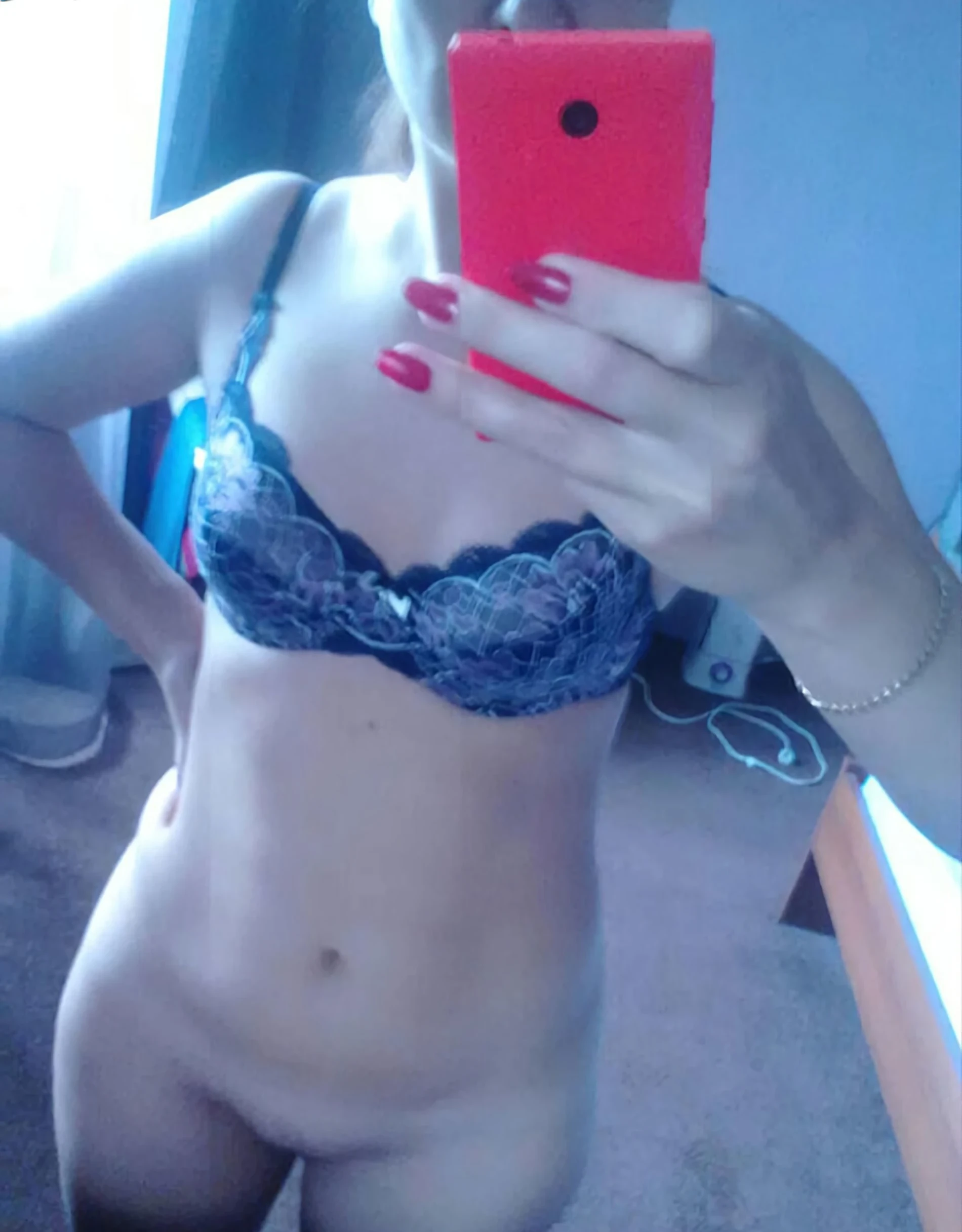 Sultry Woman Captures Herself: Sexy Selfie of Gorgeous Lady - Explicit Beauty Shot