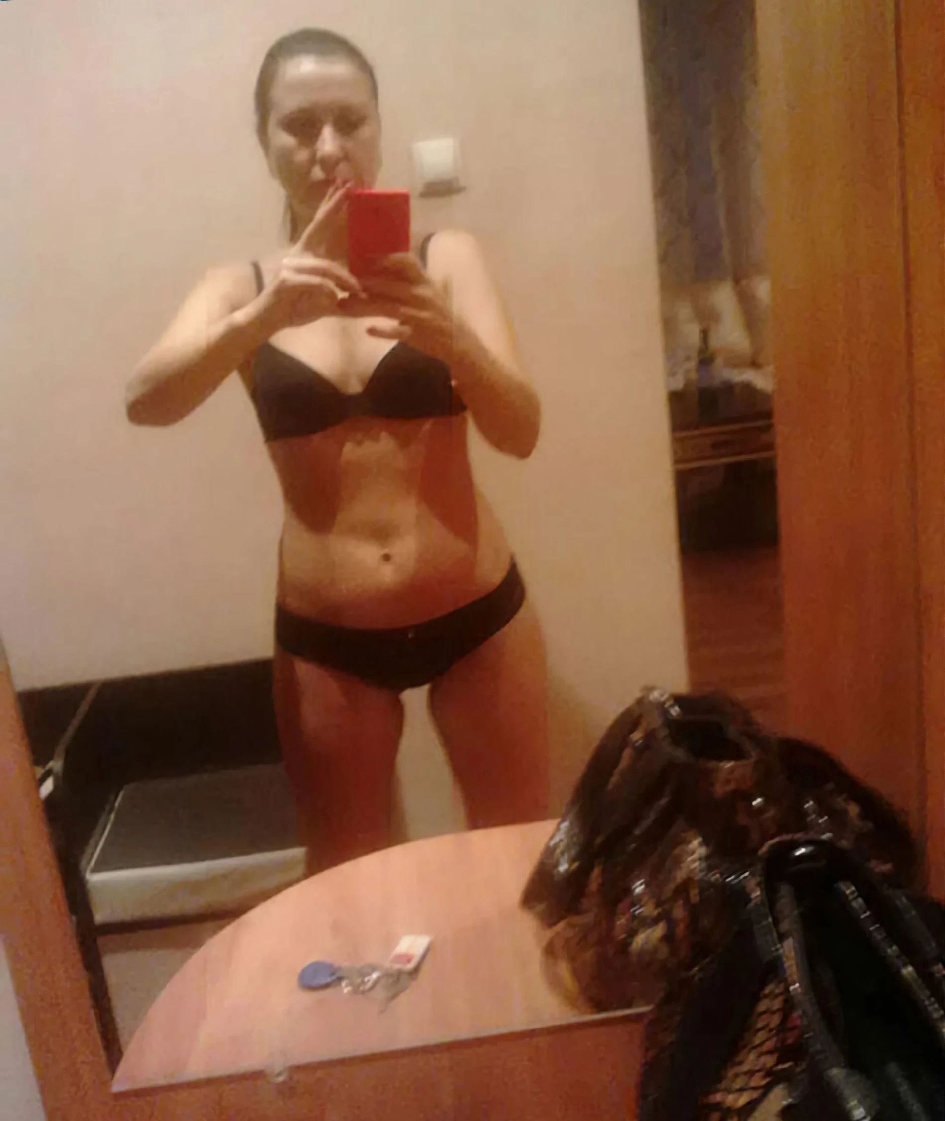 Sultry Woman Captures Herself: Sexy Selfie of Gorgeous Lady - Explicit Beauty Shot