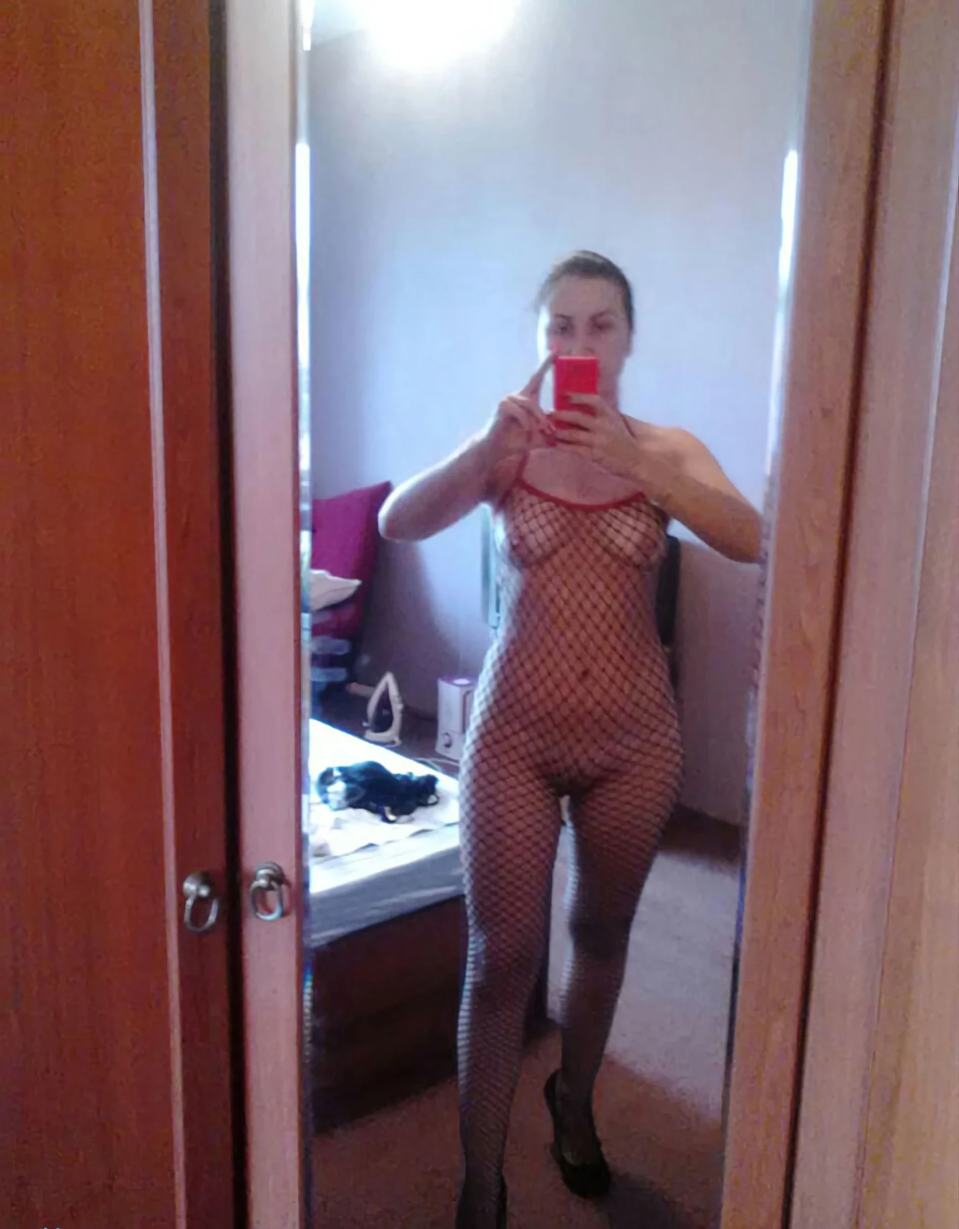 Sultry Woman Captures Herself: Sexy Selfie of Gorgeous Lady - Explicit Beauty Shot