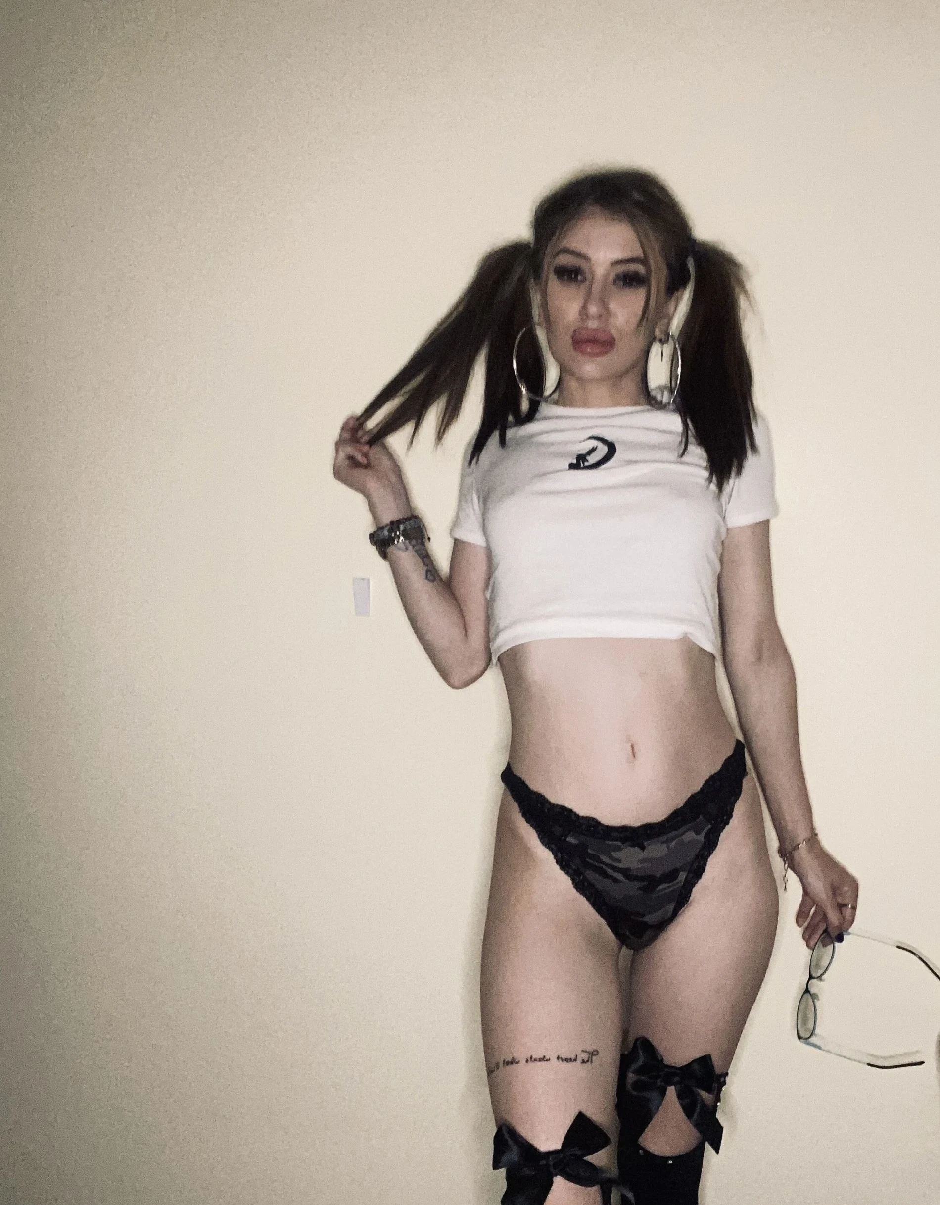 Beautiful girl deepthroats cock and masturbates