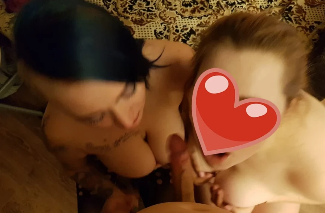 Curvy Babes Olya and Nastya Fuck Friend - Hot Threesome Action
