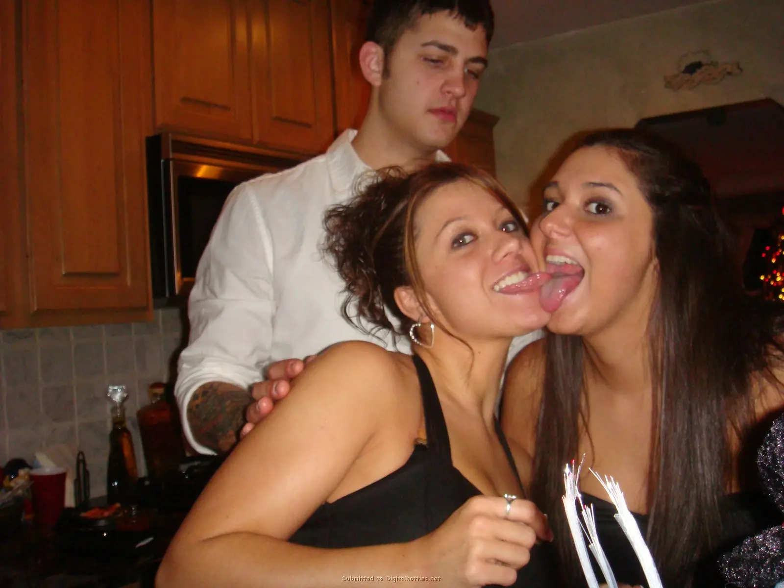 Beautiful young wife joins orgy with girlfriends