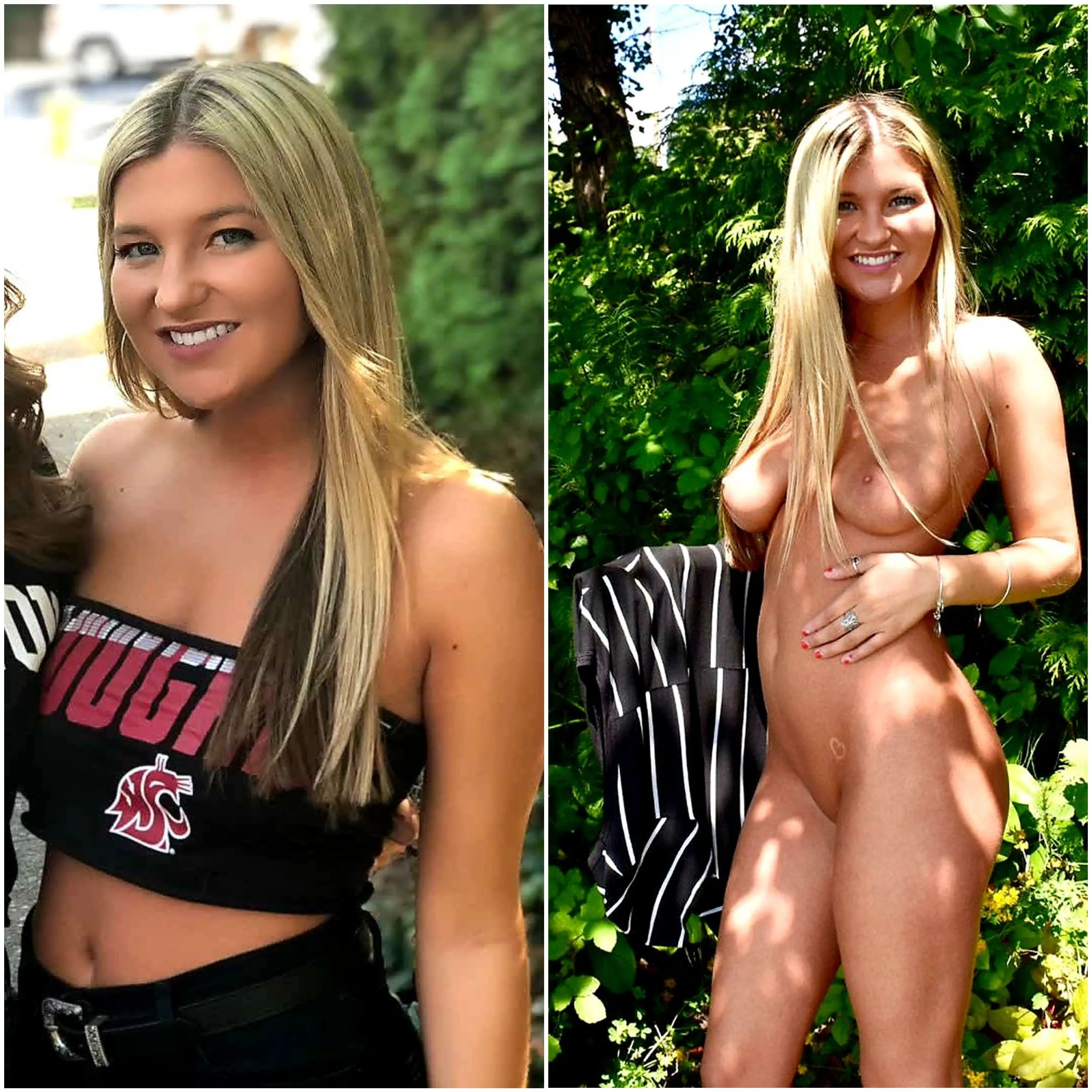 Blonde Babe with Hot Ass Deepthroats Cock