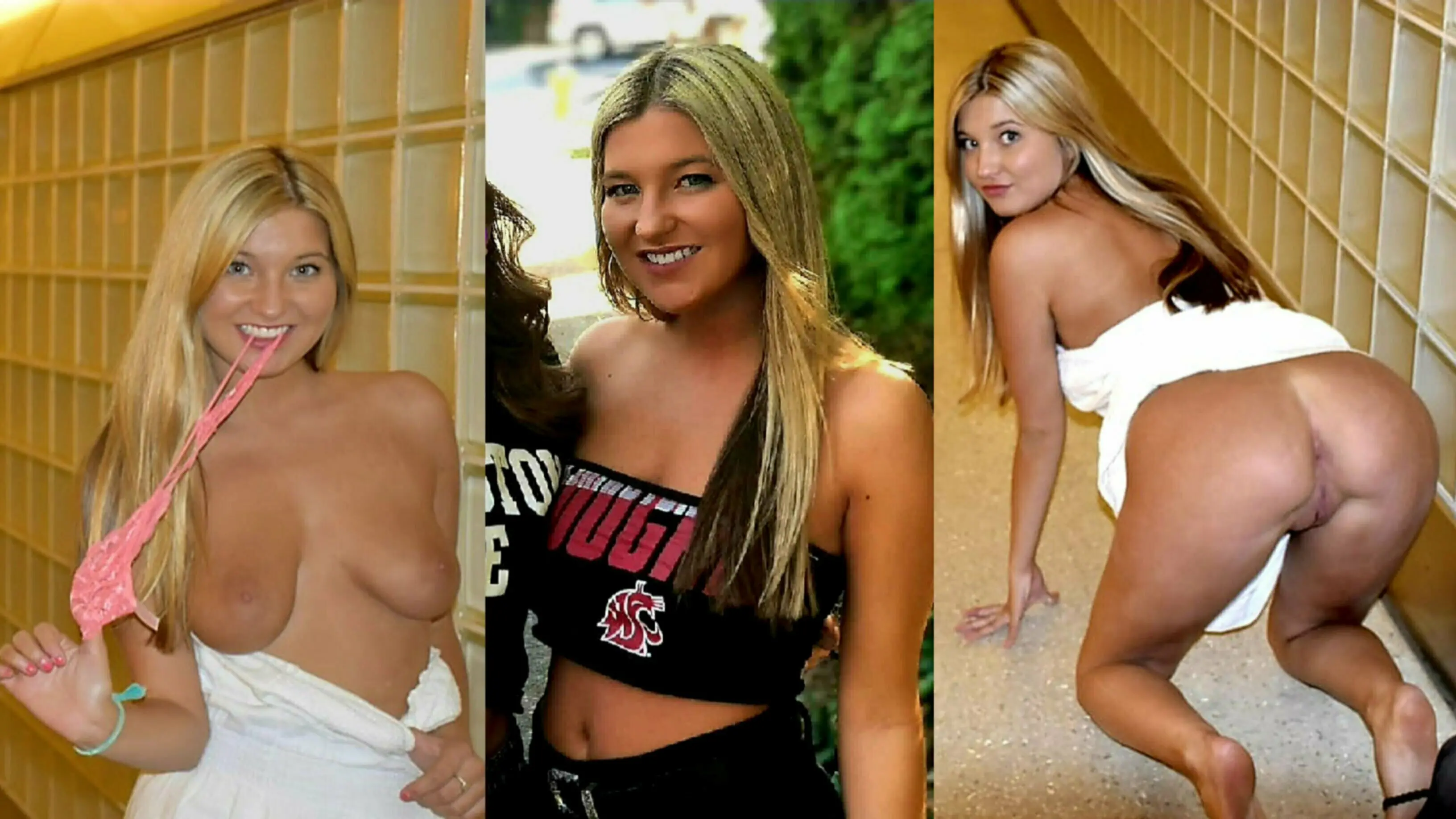 Blonde Babe with Hot Ass Deepthroats Cock