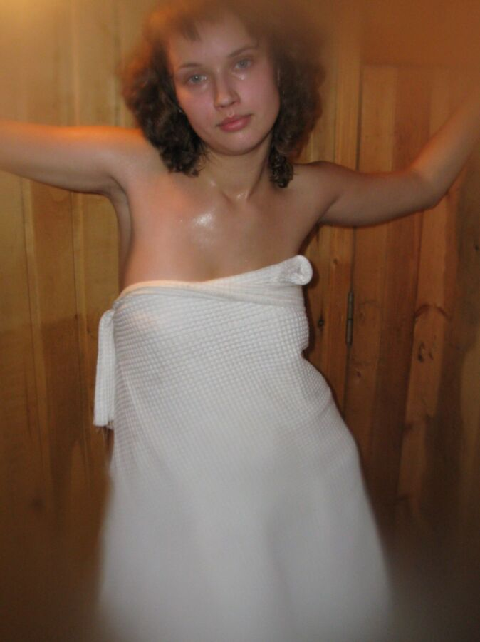 Hot Young Girl in Sauna: Steamy and Sensual Spa Session