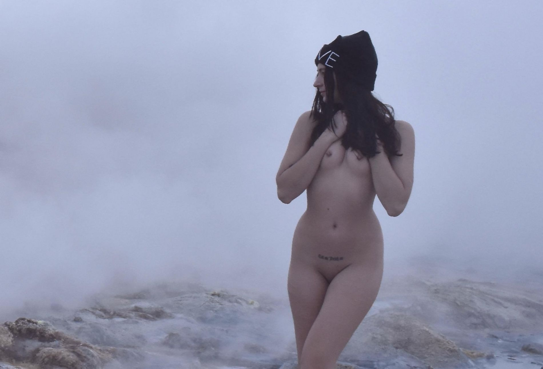 Explicit Intimate Photos of Young Girl with Tattoos and Nipple Piercings