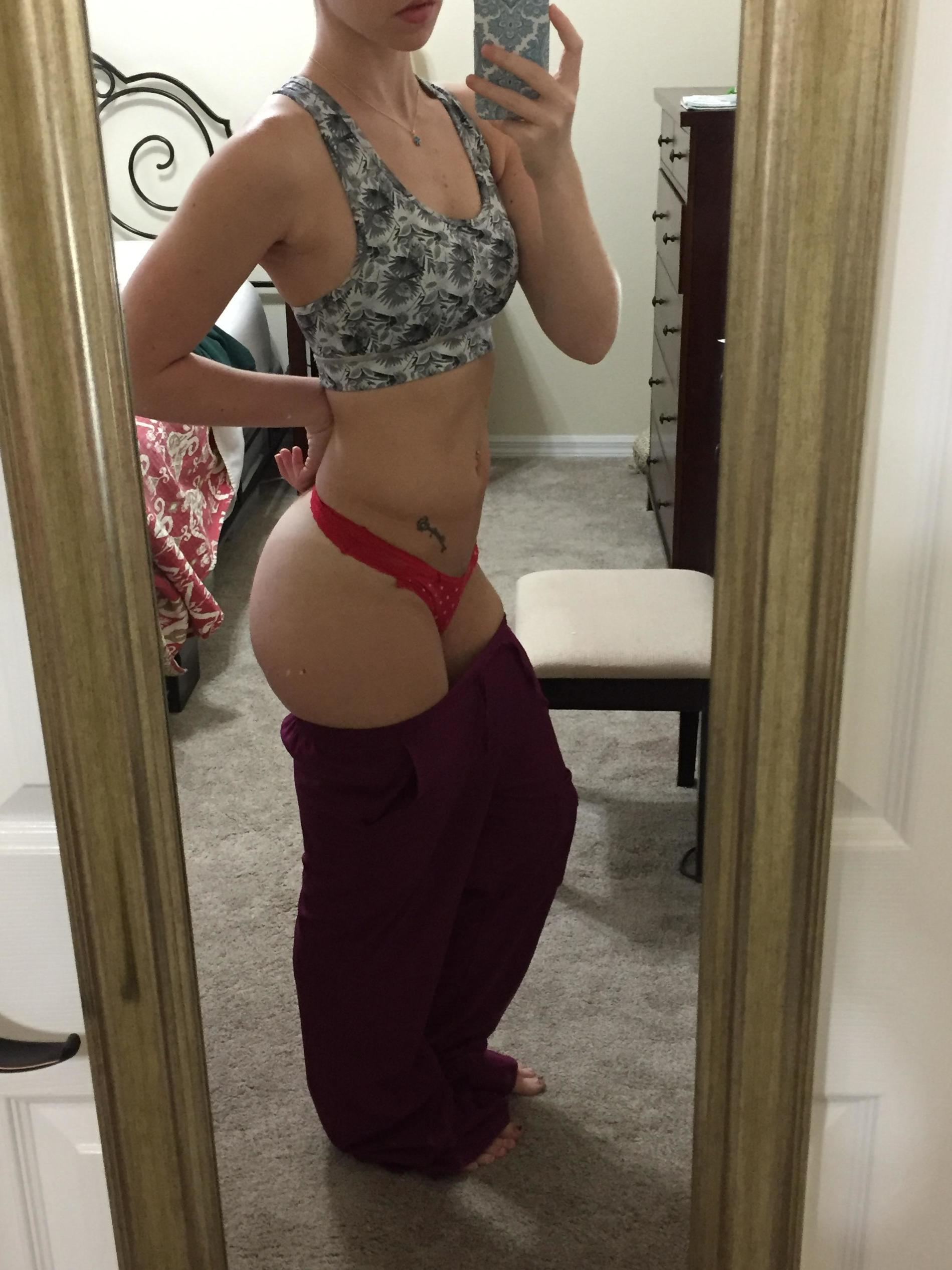 Naked Selfie: Posing Nude in Front of Mirror for Explicit Photoshoot