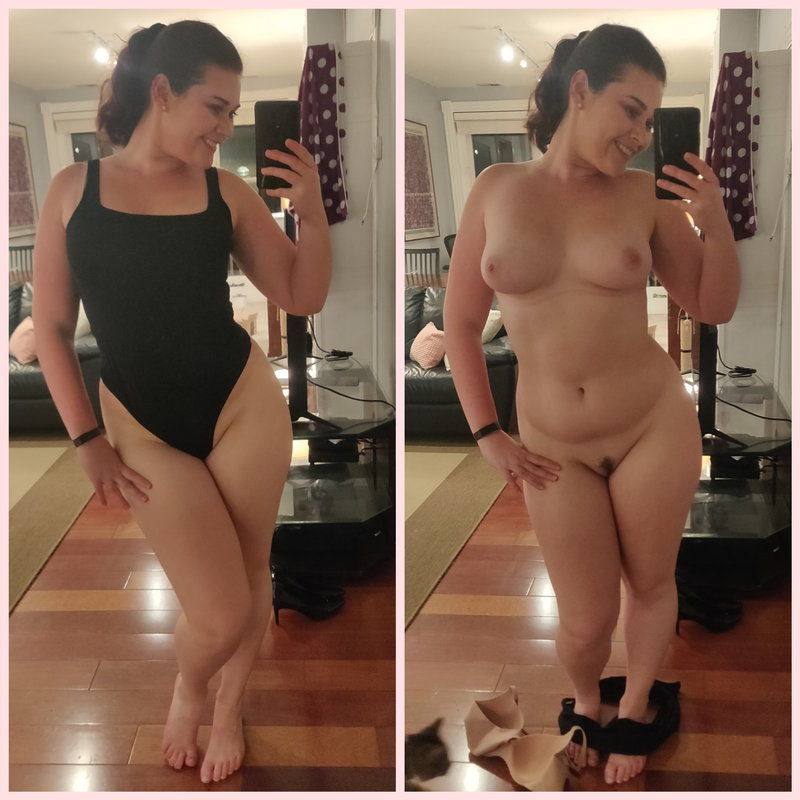 Voluptuous Woman Takes Selfie Showing Off Her Curvy Body