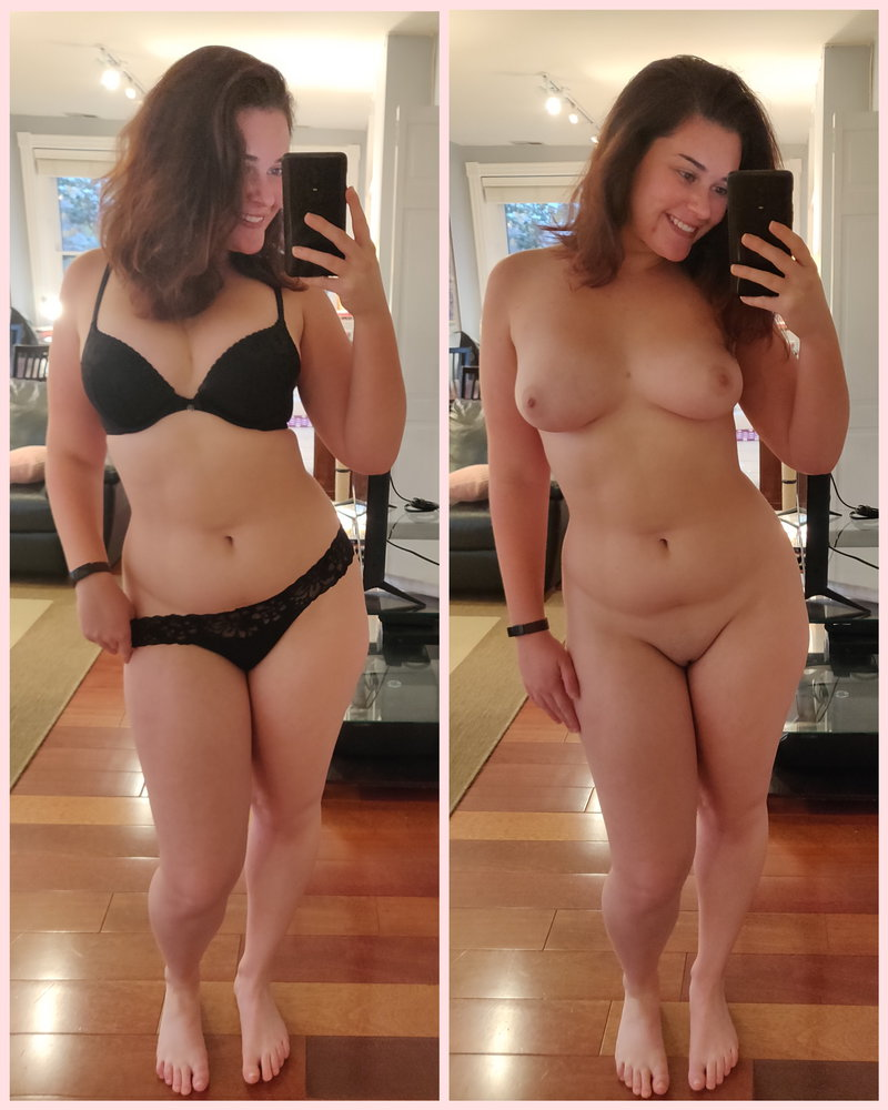 Voluptuous Woman Takes Selfie Showing Off Her Curvy Body