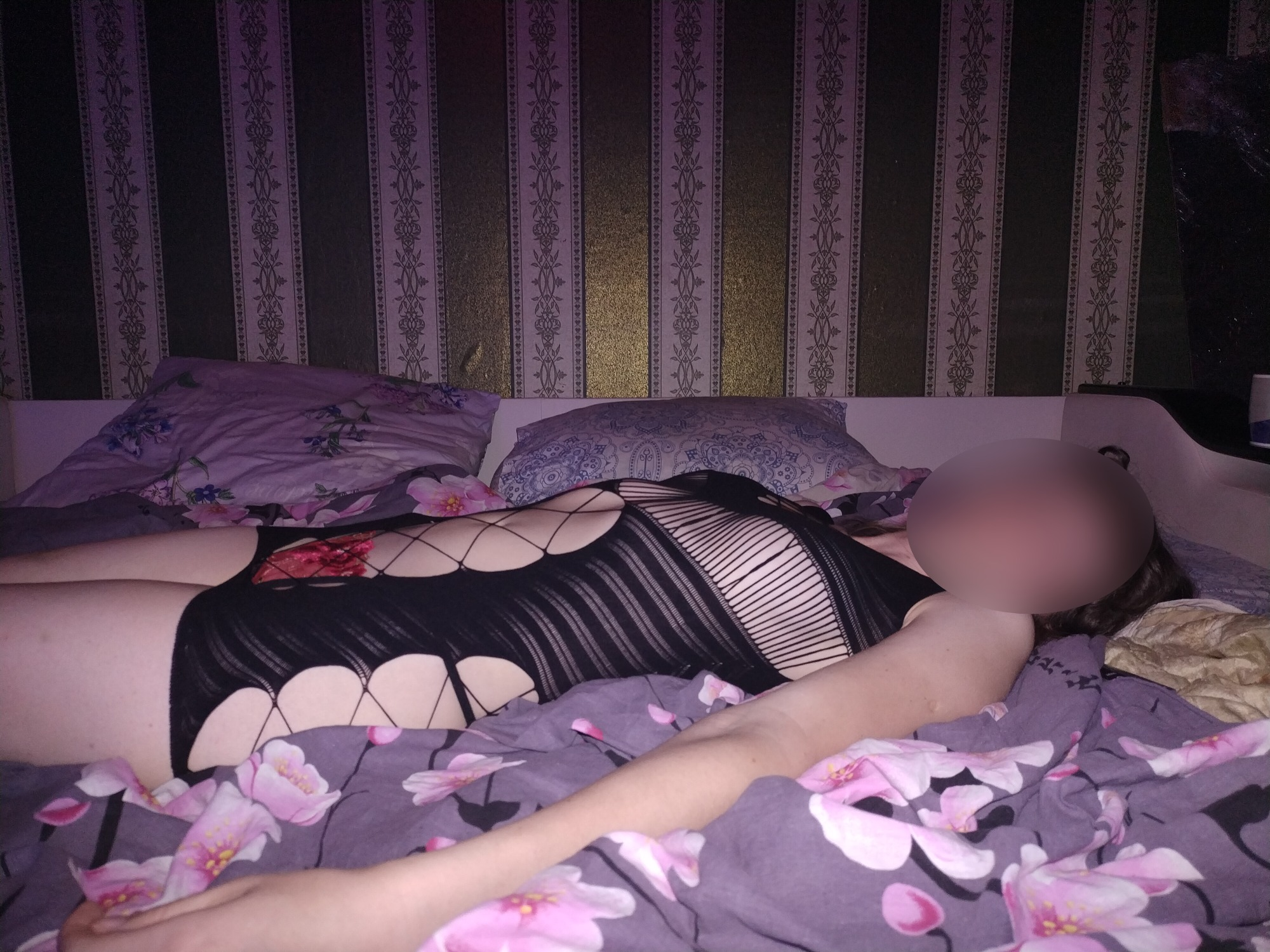 Mature Skinny Slut in Revealing Black Dress and Panties with Access