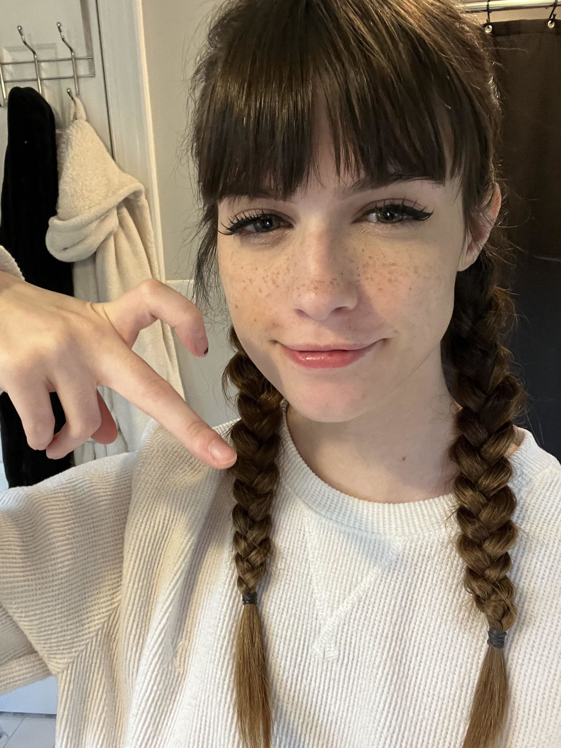 Skinny Girl with Hard Nipples in Porn Photo