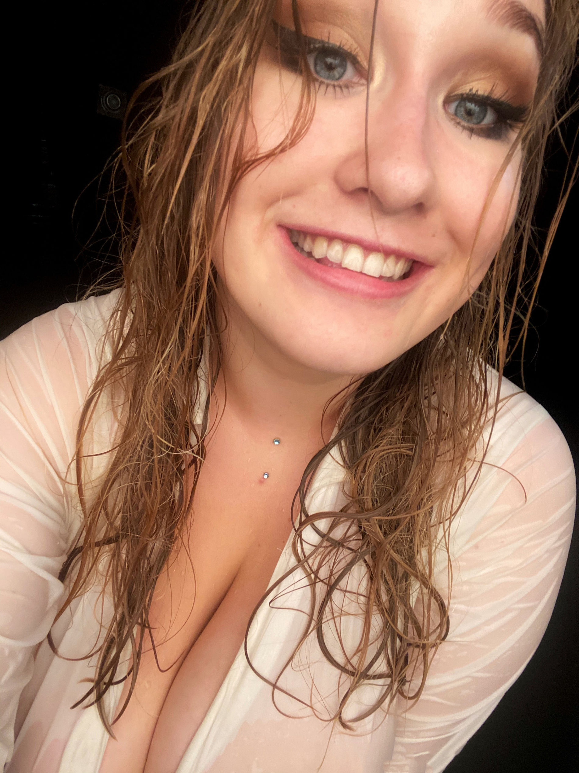 Young blonde with massive tits