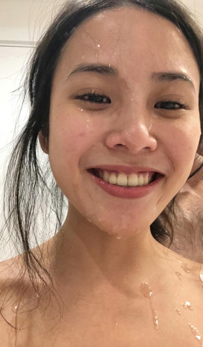 Japanese babe loves sucking cock and getting cum on face