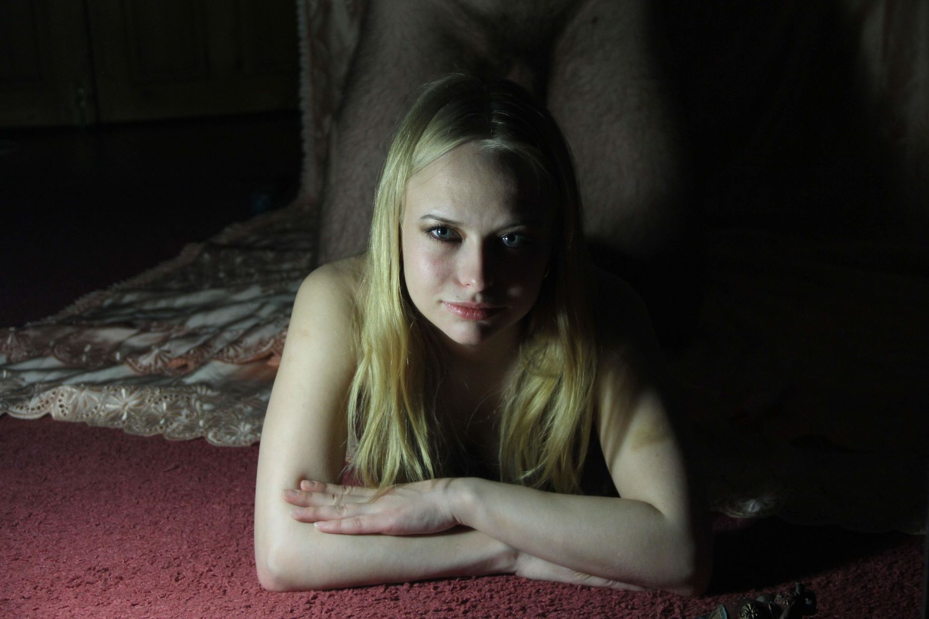 Blonde Babe Covered in Cum After Hot Sex with Guy