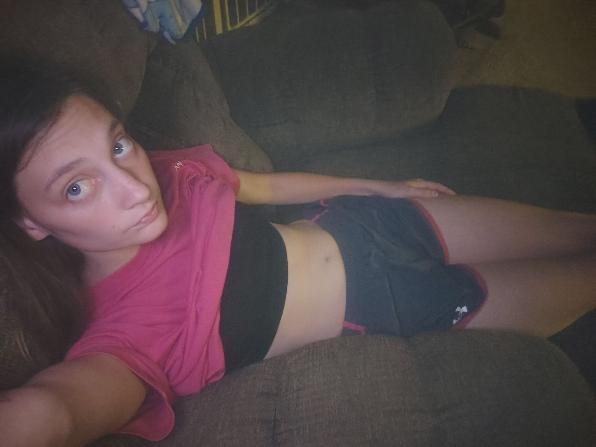 Girl Shows Tits, Ass, and Hairy Pussy in Explicit Display – photo 1