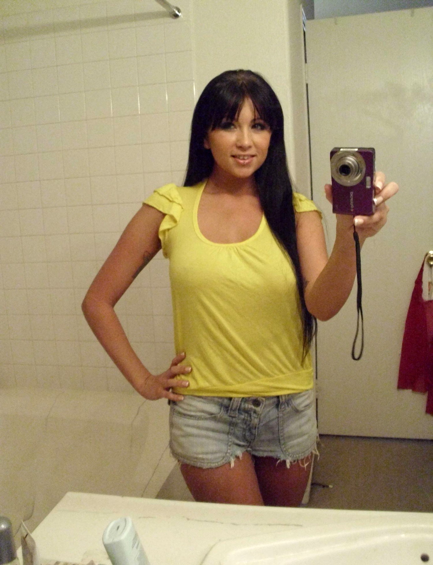 Bold and Explicit Photo of Tanned Cutie with Sexy Pussy and Big Tits