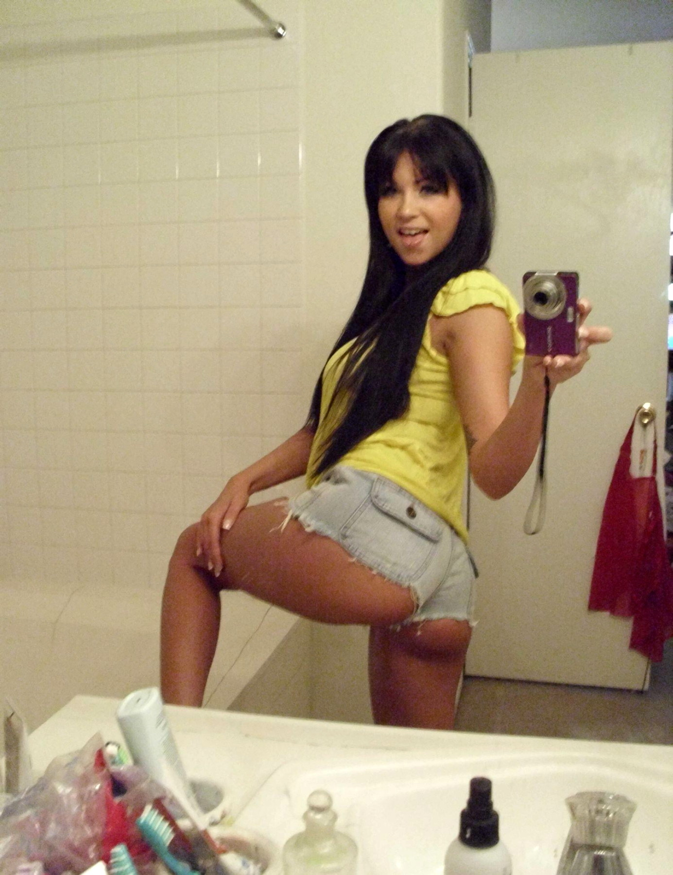 Bold and Explicit Photo of Tanned Cutie with Sexy Pussy and Big Tits