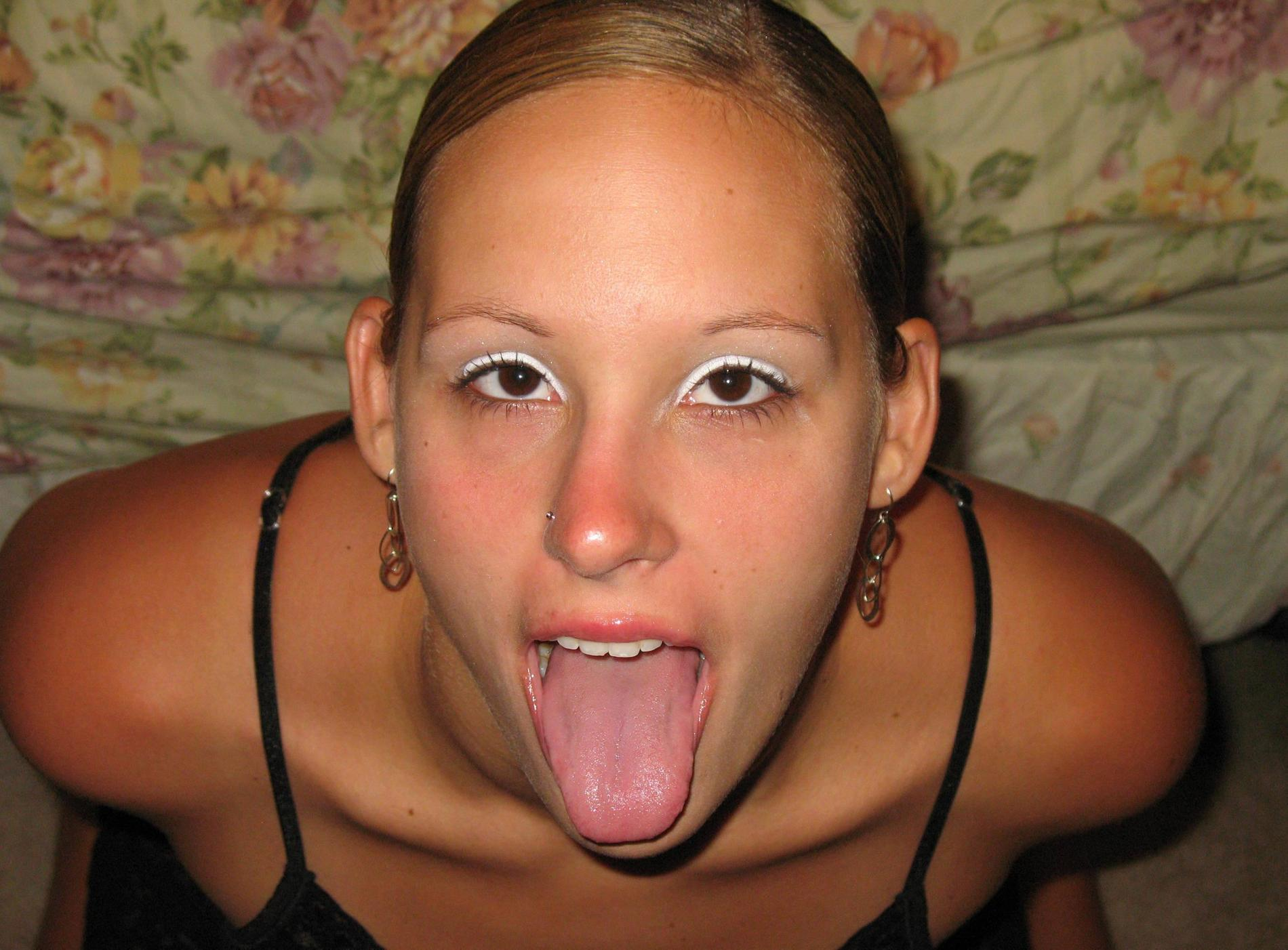 Naughty Cute Woman Covered in Cum - Homemade Porn Photos