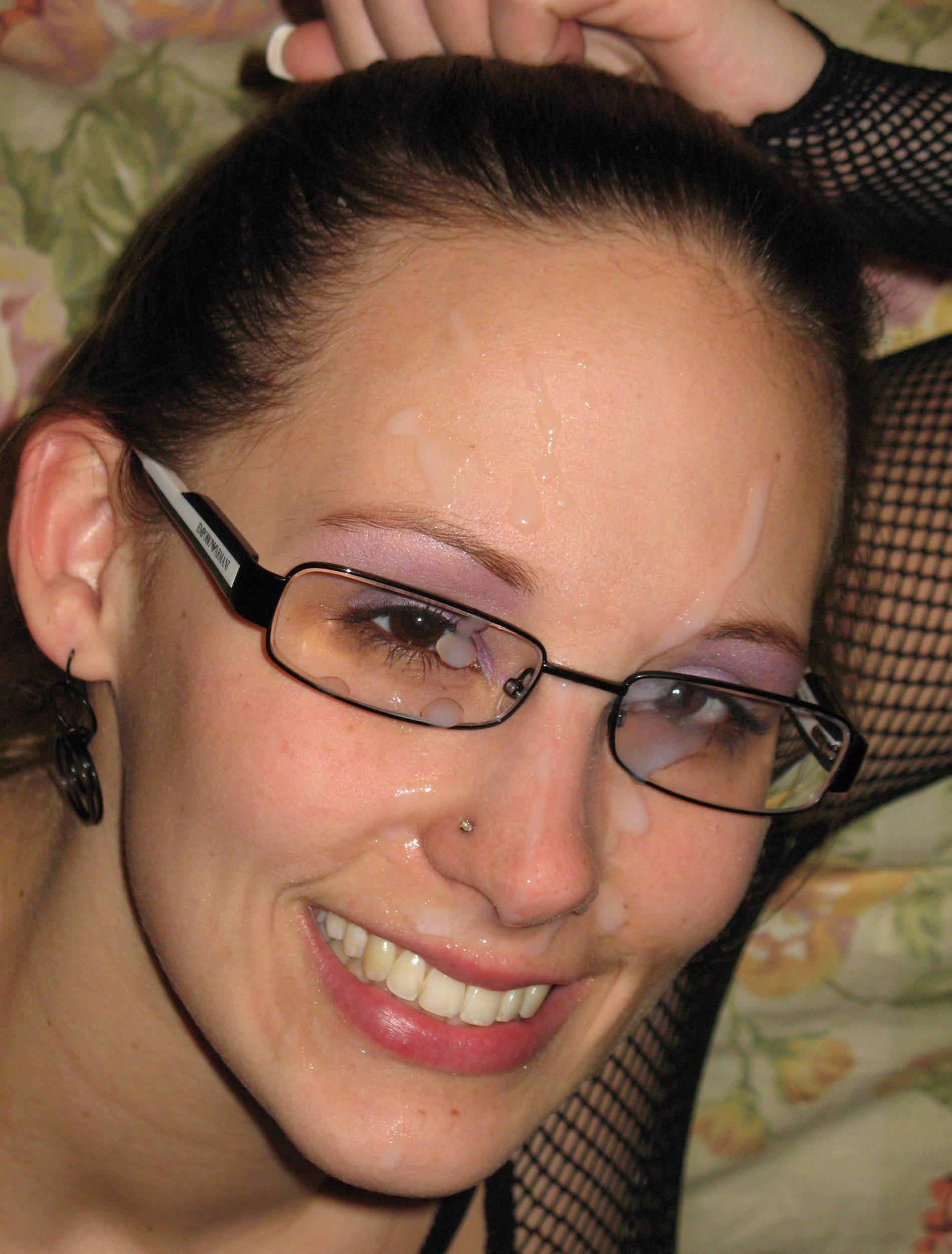 Naughty Cute Woman Covered in Cum - Homemade Porn Photos