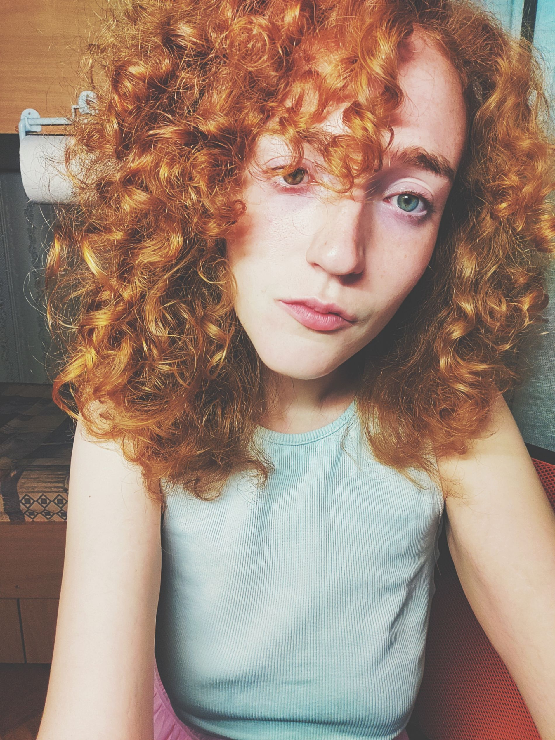 Attractive Redhead with Perfect Boobs and Body