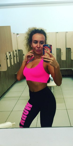 Slim lady enjoying nude posing for explicit photoshoot