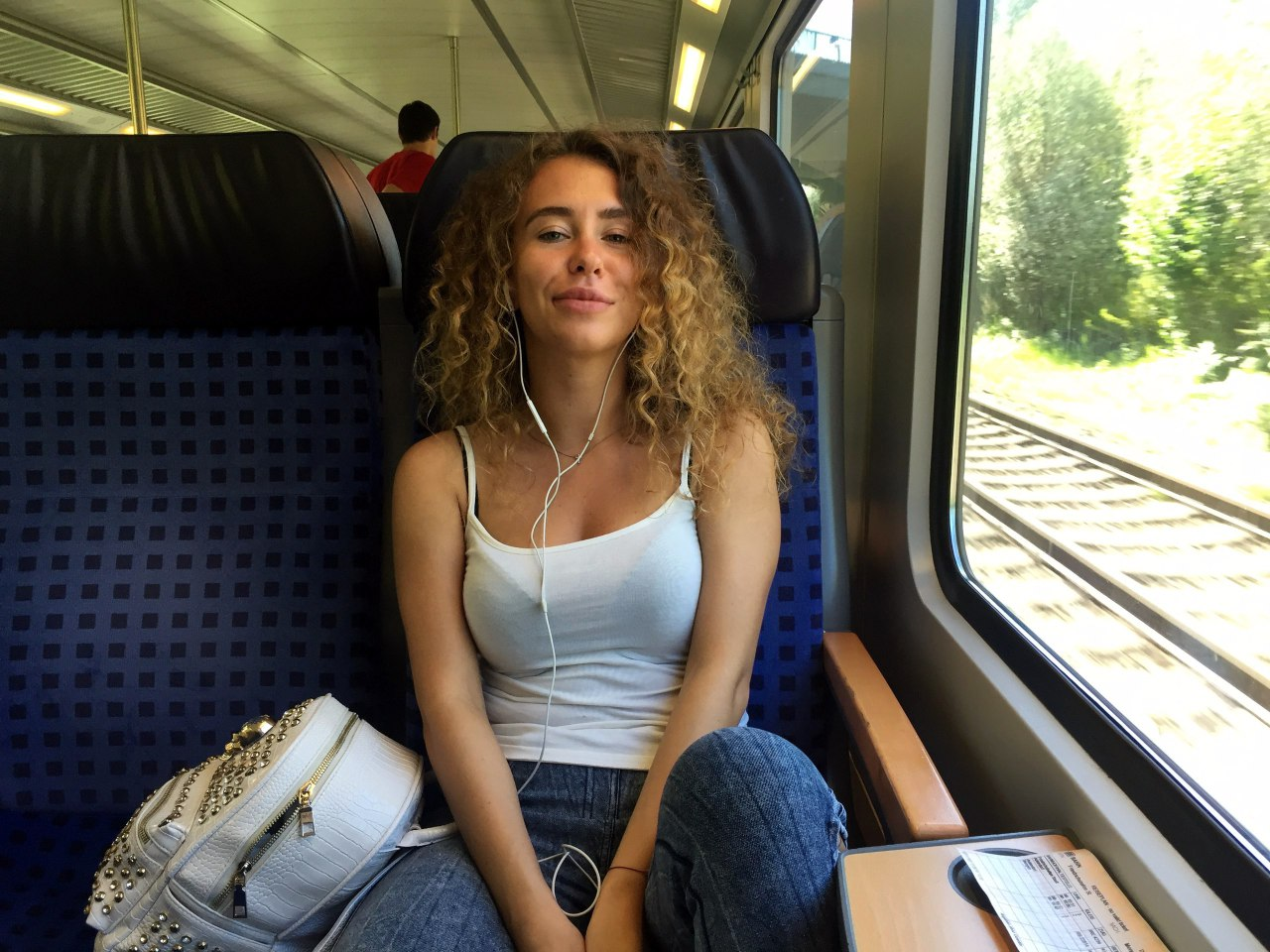 Slim lady enjoying nude posing for explicit photoshoot