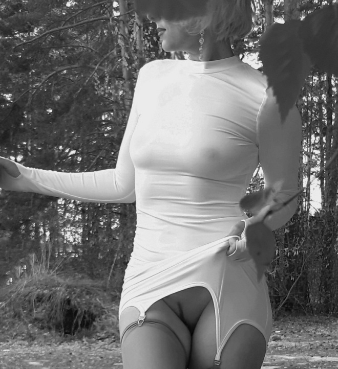 Dressed Woman Looks Completely Naked - Sensual and Provocative Image