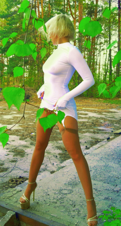 Dressed Woman Looks Completely Naked - Sensual and Provocative Image