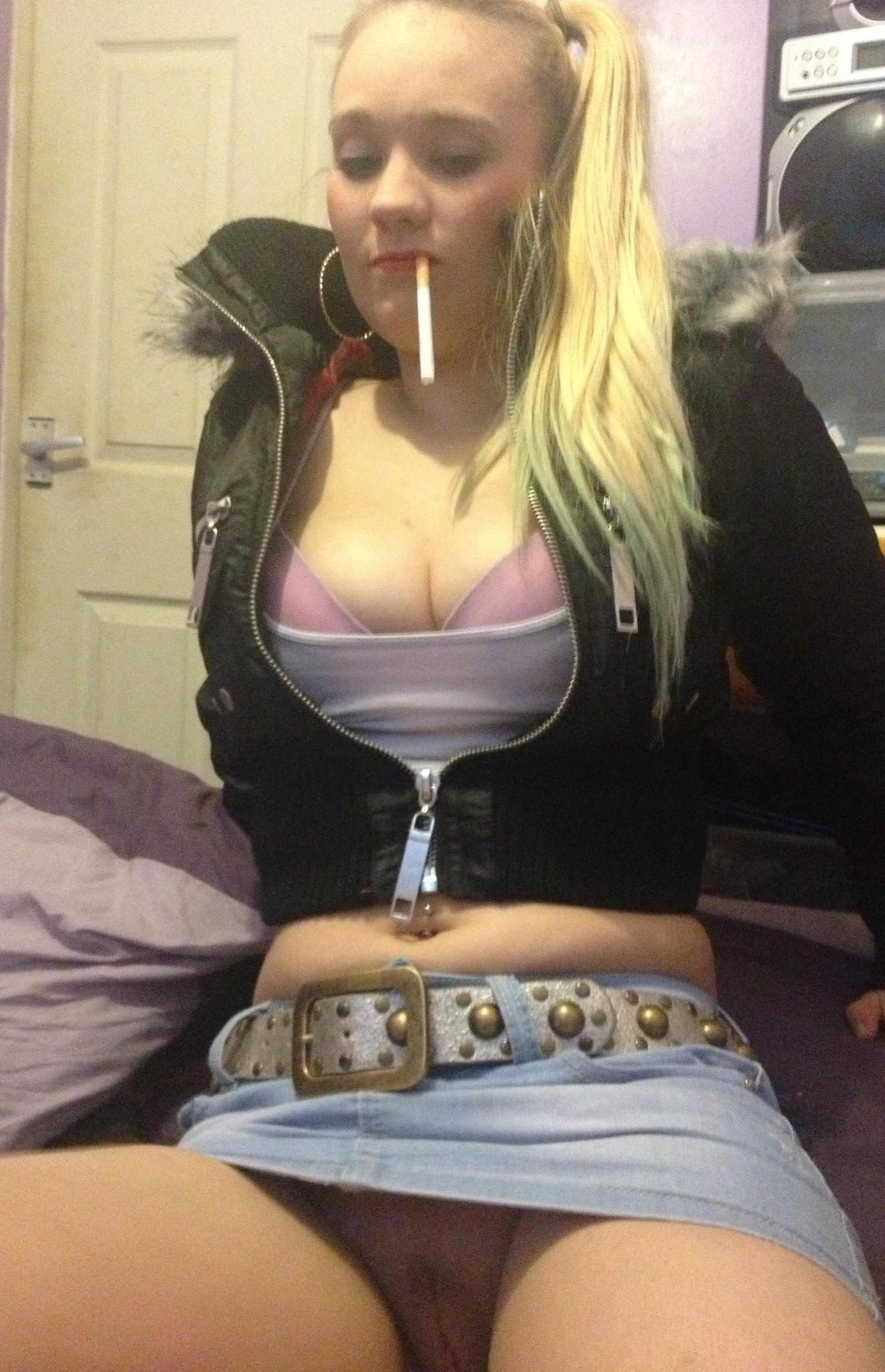 Girl gives blowjob, has sex, and poses naked