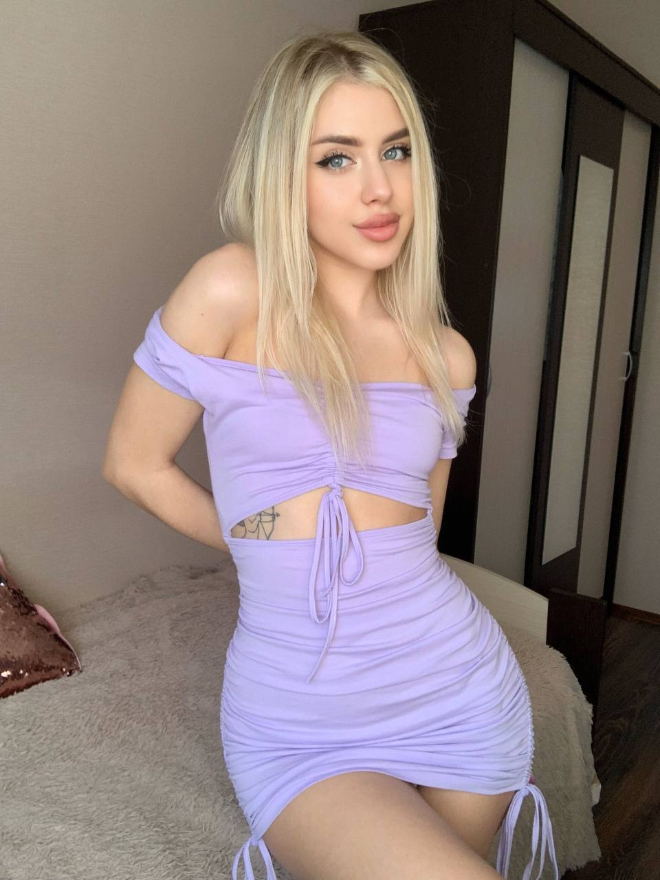 Young Body of Attractive Blonde, Glamorous Girl - Explicit Beauty Shot