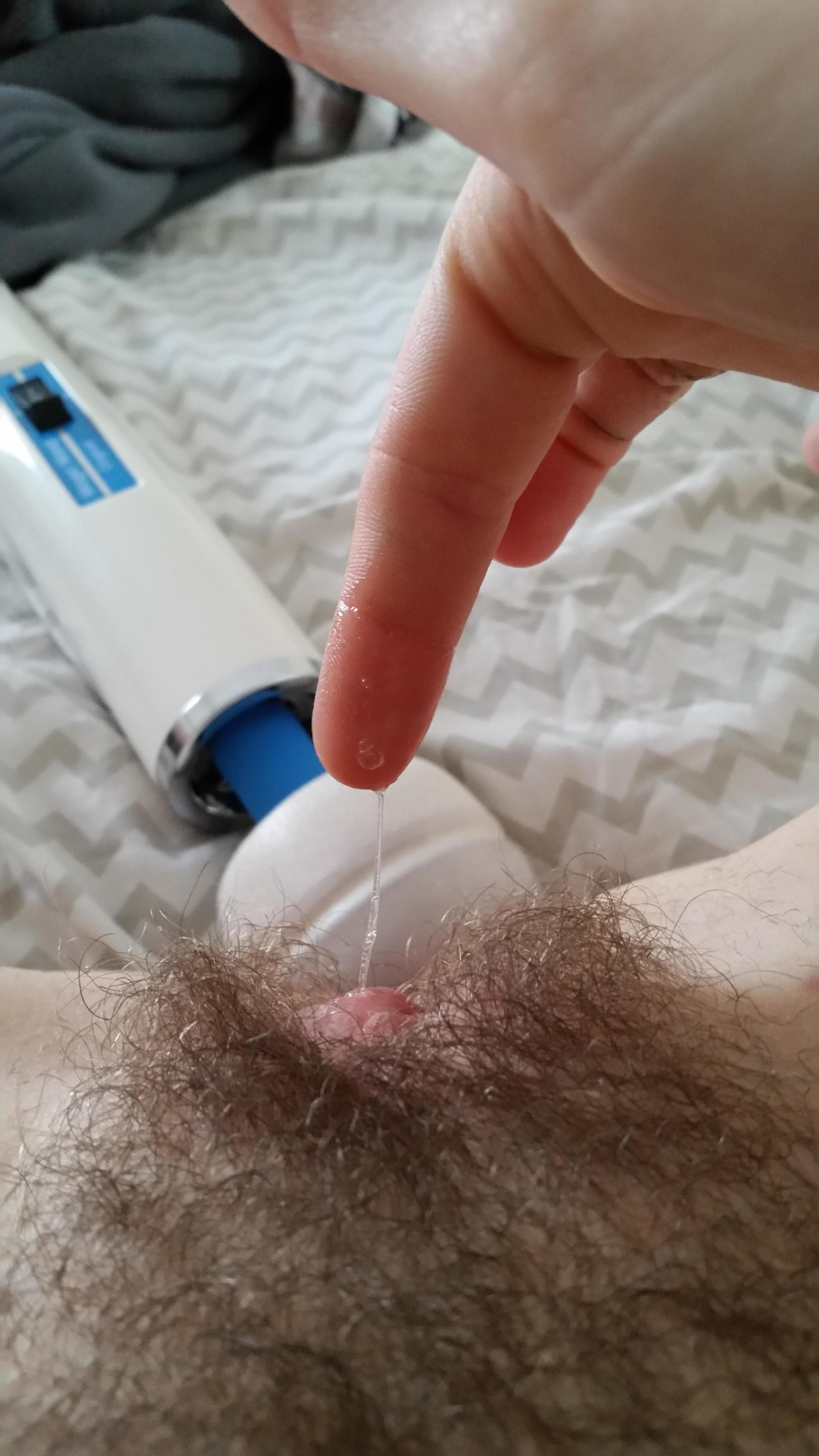 Skinny girl takes selfie in mirror, flaunts hairy pussy