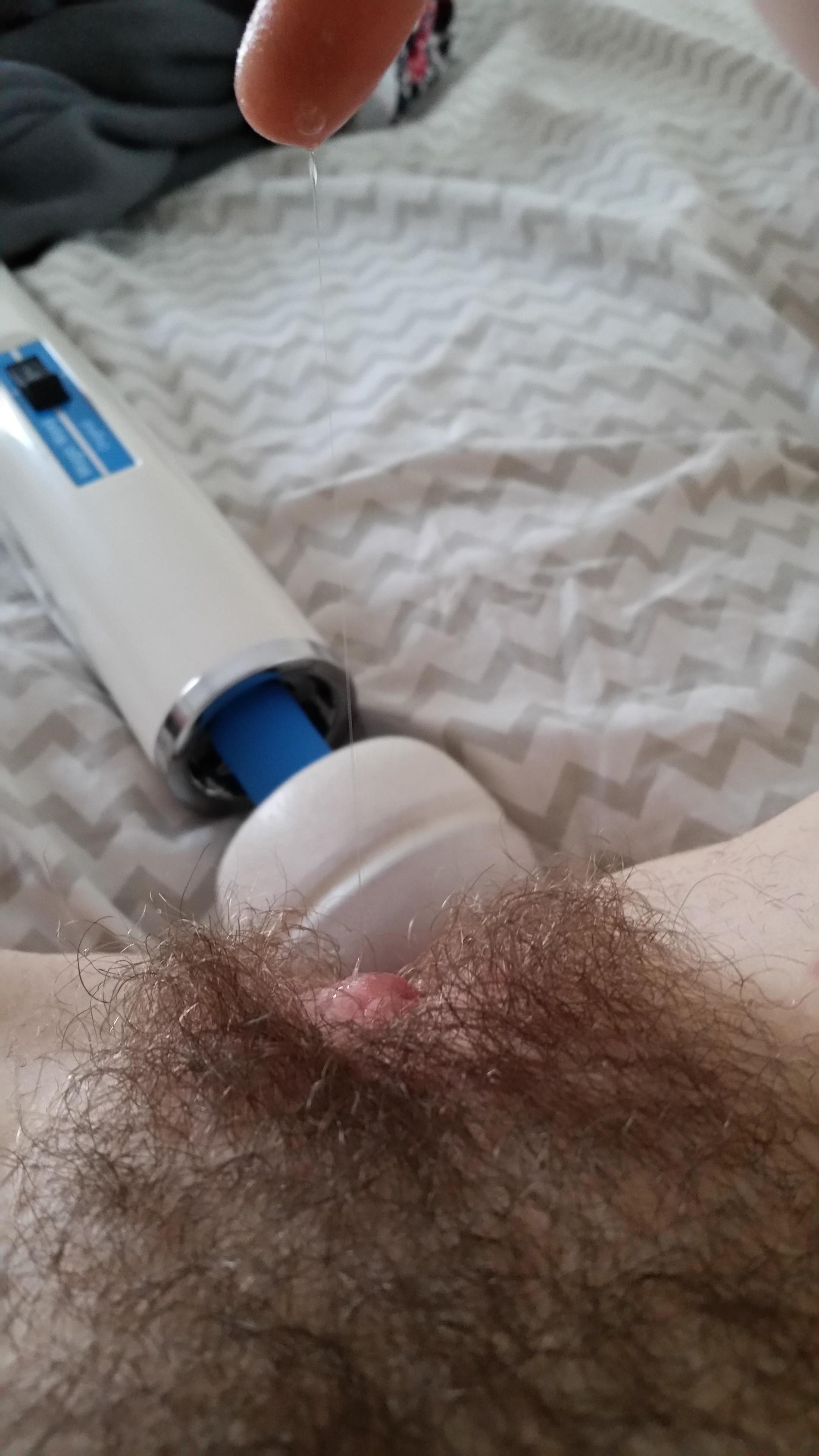 Skinny girl takes selfie in mirror, flaunts hairy pussy