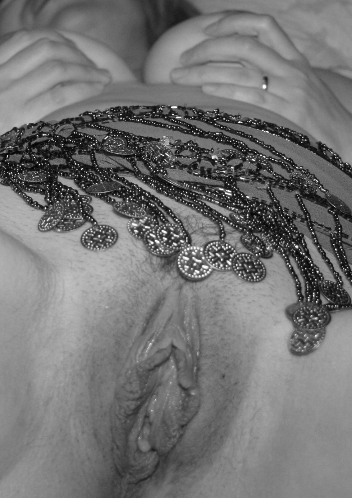 Beautiful Mature Woman in Black and White Dress Exuding Beauty and Elegance