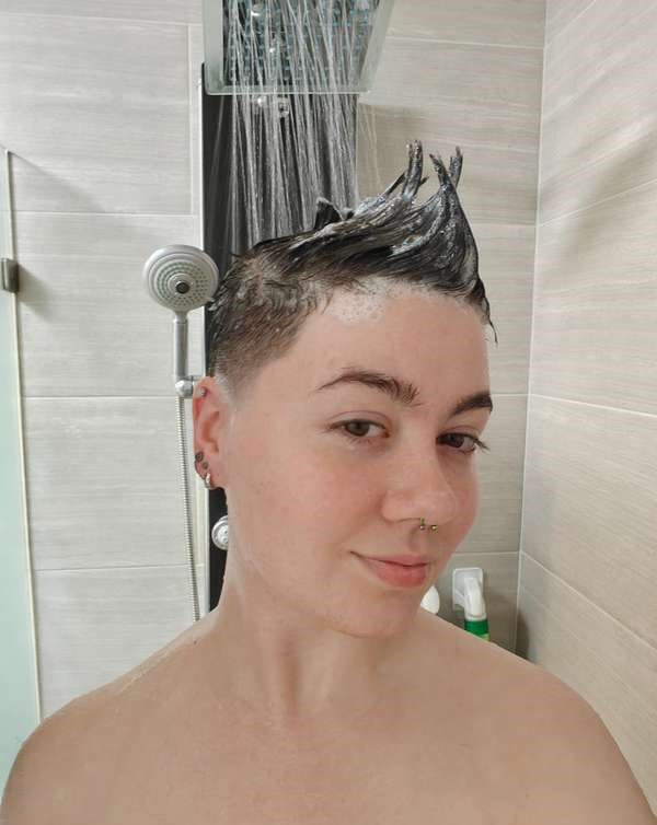 Short-Haired Hottie with Alluring Looks