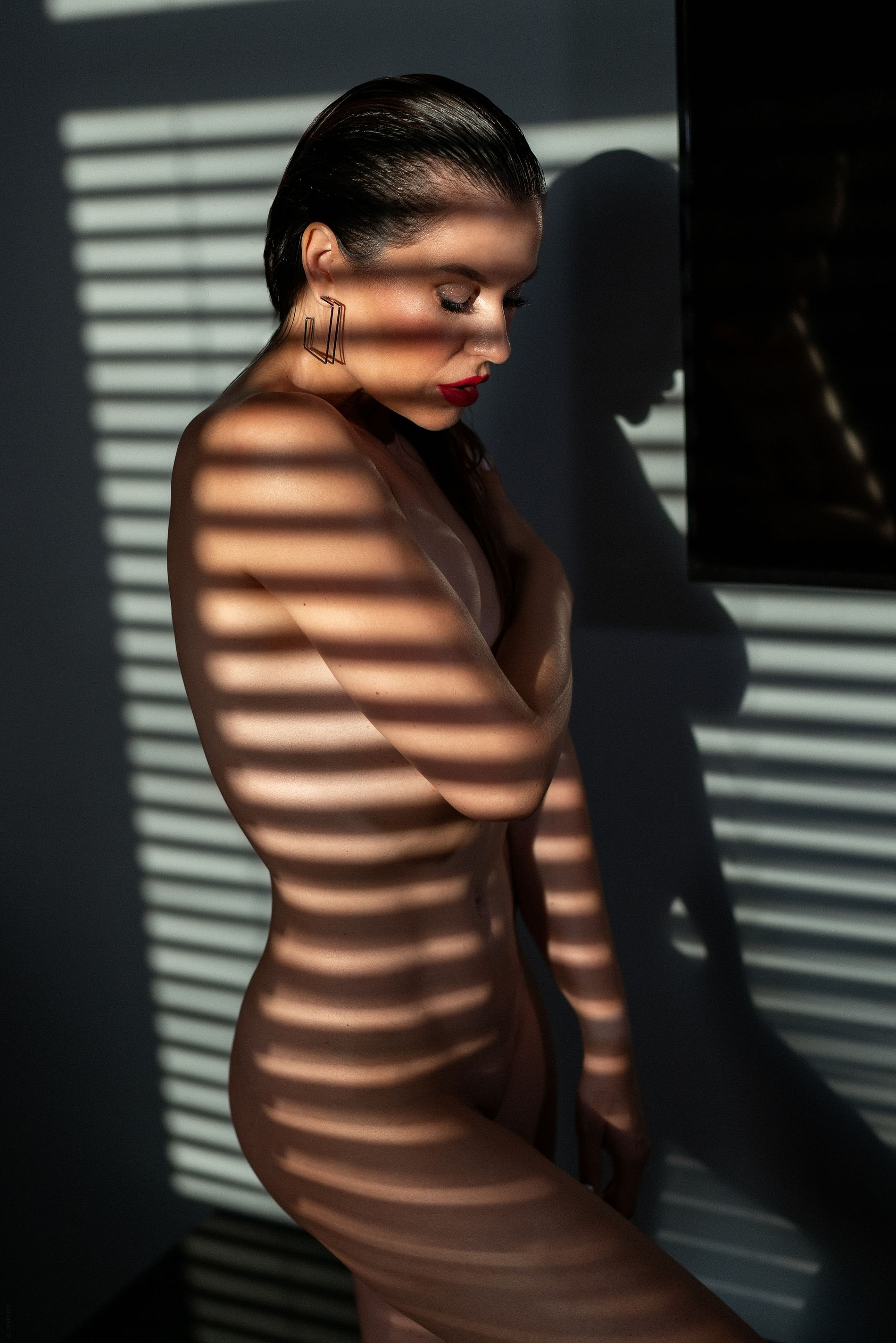 My Stunning Wife Poses Nude in a Seductive Manner