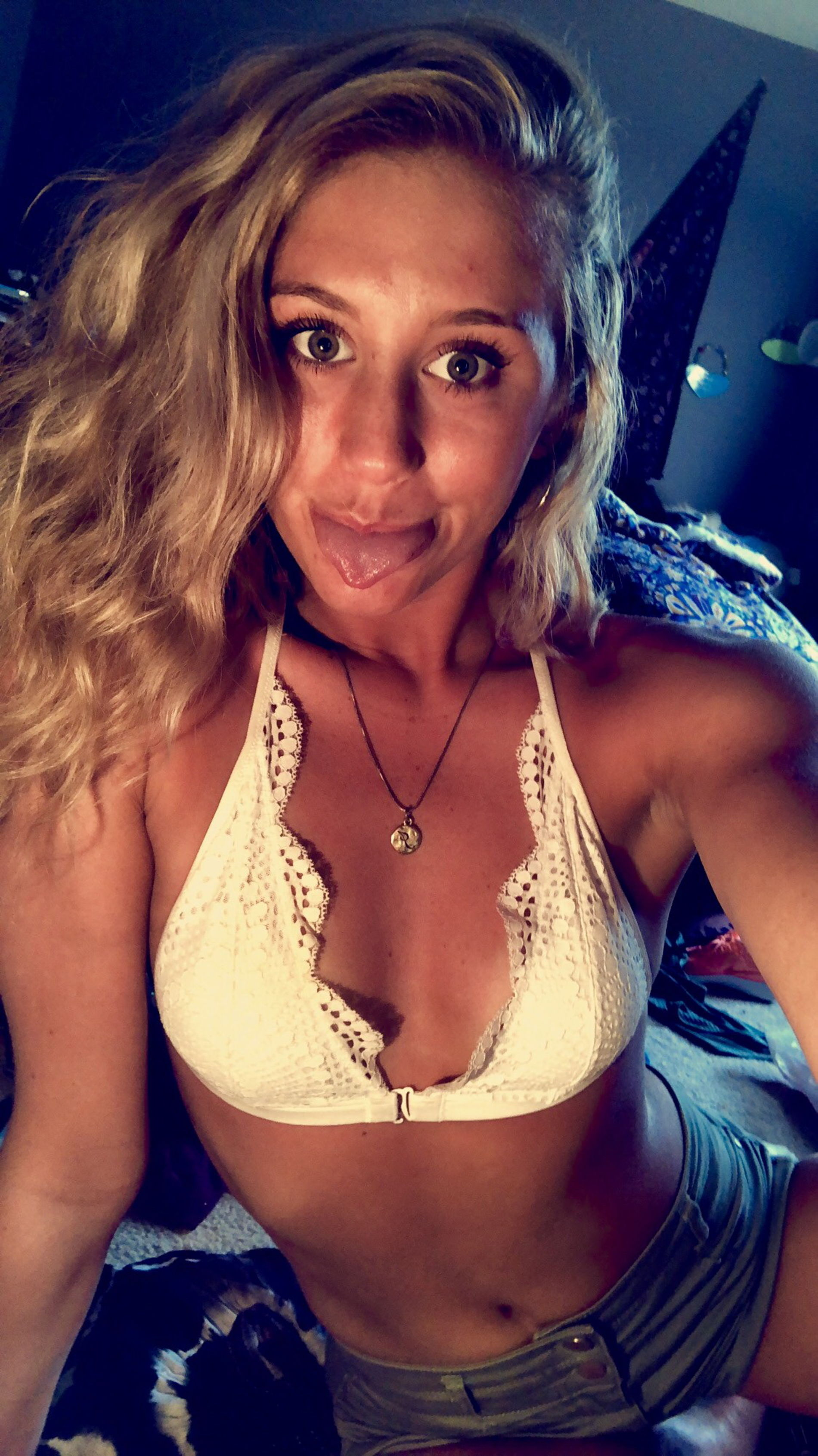 Naked Blonde Takes Explicit Selfies - Intimate Photoshoot